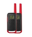 MOTOROLA TLKR  T62 ROJO DE USO LIBRE  PMR 446 CON BATERIAS Y CARGADOR