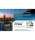YAESU FT-3DE WALKIE BIBANDA DIGITAL 144 VHF/ 430 UHF CON GPS