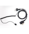 CABLE CAZA SPORTTAC TAMT06/S-HRT MICROFONO CON PTT  REXON,ALAN,ADI,ICOM,YAESU