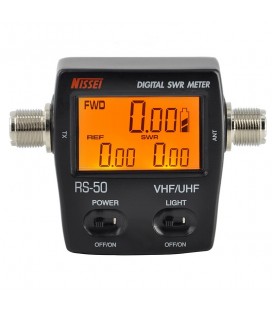 NISSEI RS-50 MEDIDOR DE SWR Y POTENCIA DIGITAL PARA VHF,UHF