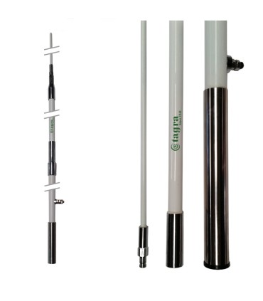 ANTENA HF-750 MARINA HF 1.4-30 MHZ TAGRA INCLUYE ABRAZADERAS  SIX-433