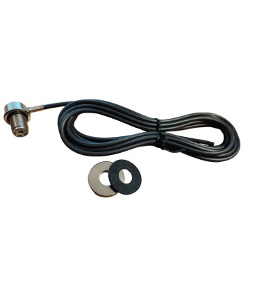 Base SO239 + cable para montajes en vehículos.