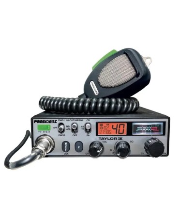 EMISORA DE CB-27 PRESIDENT TAYLOR IV DM ASC 12 / 24 V NUEVA VERSION
